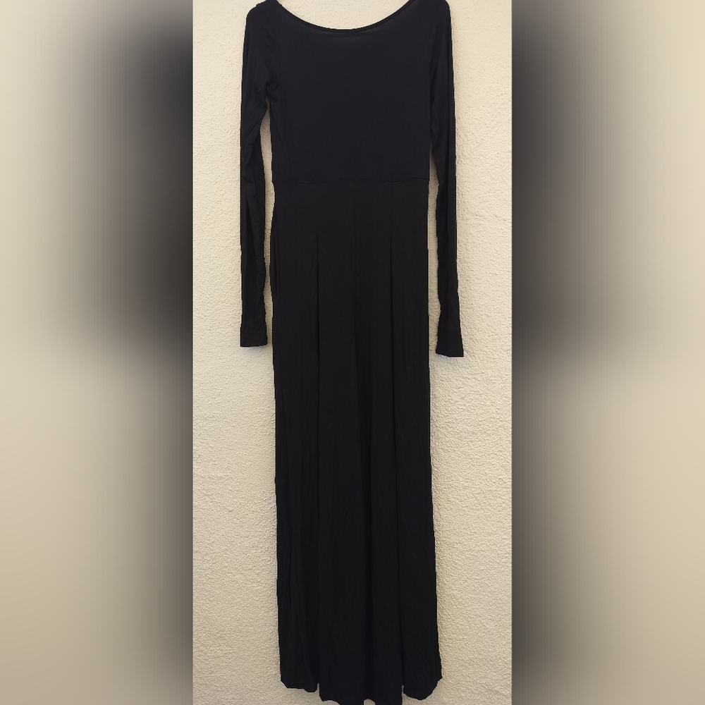 Elegant Black Long Sleeve Dress Made By Cassey Ho